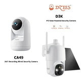 CA49 24/7 Recording Wired Security Camera + D3K PTZ Security Camera - Dzees Camera Bundle