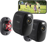 4MP Wireless Outdoor Security Camera – Battery Powered, AI Motion Detection, Color Night Vision, No Wiring Needed - Dzees G1B - dzees - cam