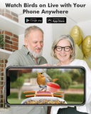 Smart Bird Feeder Lite Motion Detection Bird Home Feeder Security Camera with Humming Set Dzees V5O