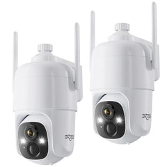 Dzees 2K PTZ Outdoor Security Camera – Wireless, Battery Powered, 360° View, Color Night Vision, 2 - Way Audio, AI Motion Detection Dzees D3D - dzees - cam
