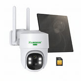 4G LTE Cellular Wireless Security Camera 360° PTZ 2K Solar No WiFi Surveillance Camera MANSHUR UB6 (UBOX App) - dzees - cam