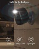 4MP Wireless Outdoor Security Camera – Battery Powered, AI Motion Detection, Color Night Vision, No Wiring Needed - Dzees G1B