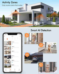 Mini 2K Solar Wireless Outdoor Security Camera – AI Detection, Color Night Vision, Siren Alert, 100% Wire - Free Dzees G6K - dzees - cam