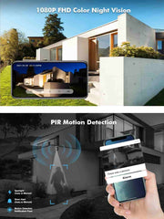 Mini Size 1080P Wireless Battery Powered Security Camera for Indoor Outdoor Home Safety Dzees CG6 - dzees - cam