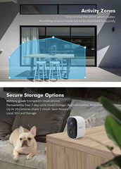 Mini Size 1080P Wireless Battery Powered Security Camera for Indoor Outdoor Home Safety Dzees CG6 - dzees - cam