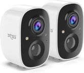 Outdoor Wireless Security Camera – 2K Battery Powered, Color Night Vision, AI Motion Detection, Siren Alarm (2 - Pack) - dzees - cam