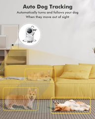 2K Indoor Pet Camera with 360° View, 24/7 Recording, Audio & Motion Tracking - Perfect for Pet Owners Dzees CA49 - dzees - cam