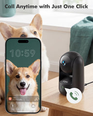 360° 2K Smart Indoor Security Camera – AI Motion Tracking, Night Vision, 2.4G/5G WiFi - Dzees CA49B - dzees - cam