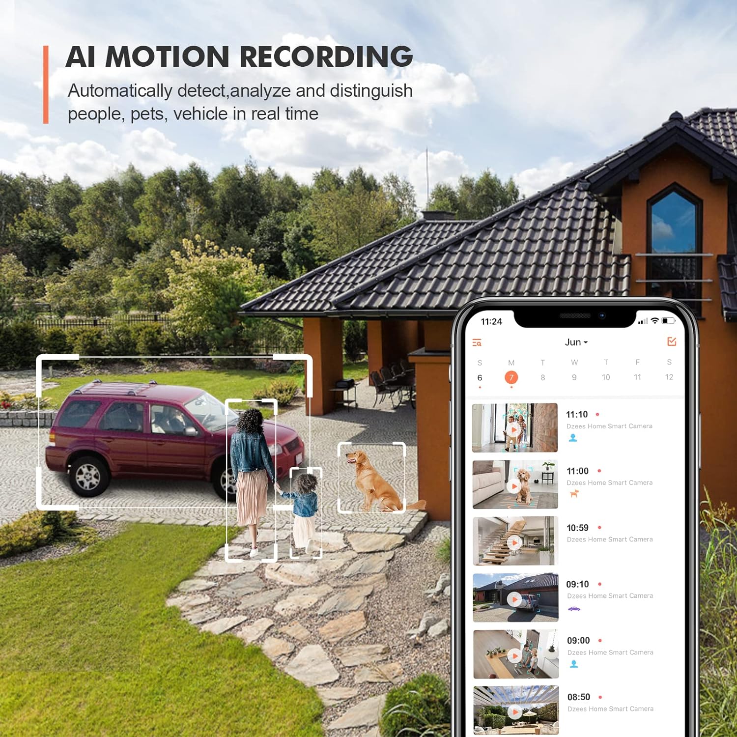 🔥360°PTZ Solar Panel Security Camera System Dzees D3K (2 - Cam) - dzees - cam