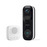 Smart Wireless WiFi Video Doorbell Camera With Chime Ringer Battery Powered Dzees DB1