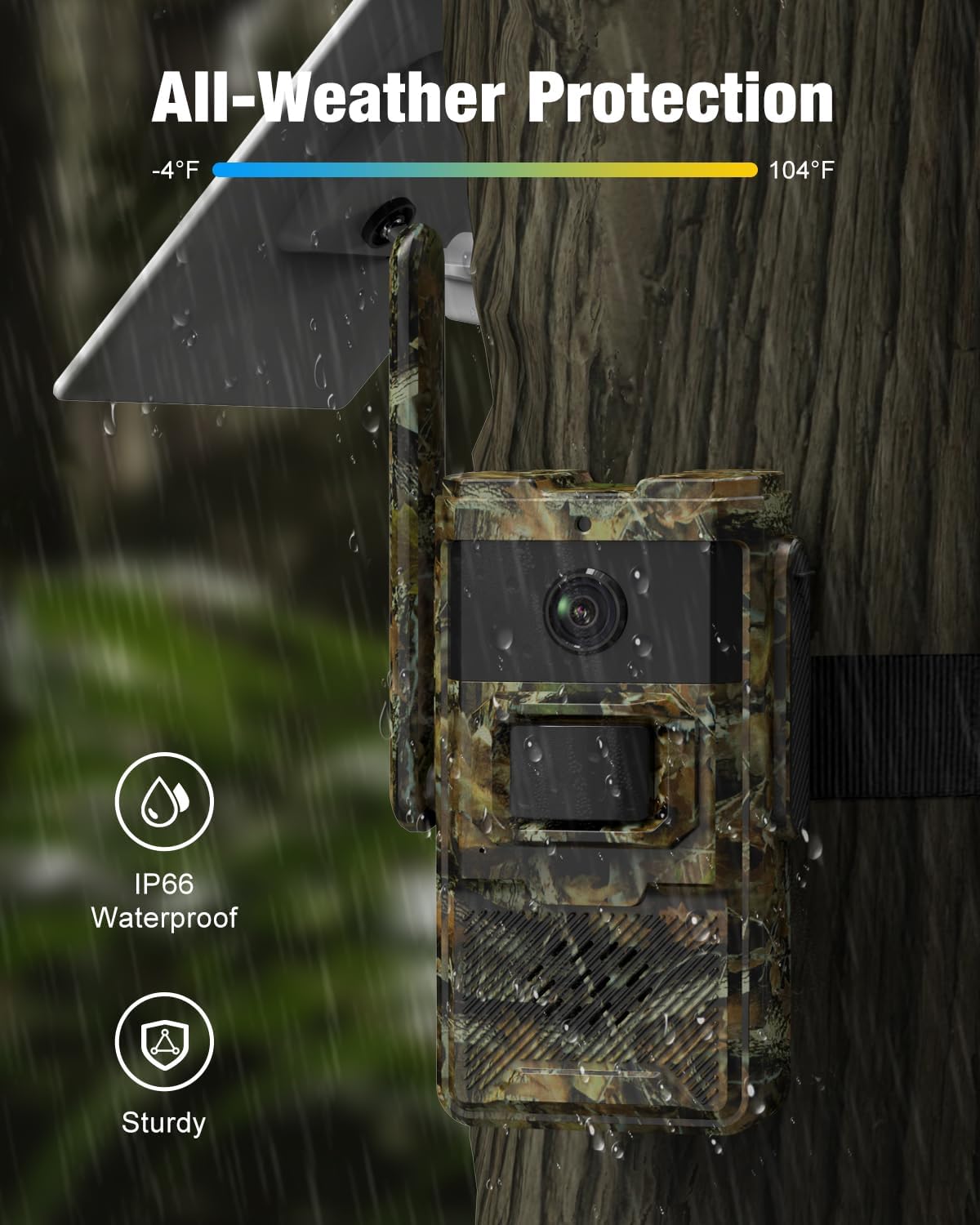 4G LTE Cellular Trail Camera All-Weather Protection