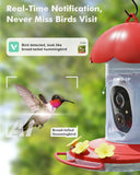 Smart Hummingbird Feeder Camera Bird Watching Camera Kit Auto Record Videos for Hummer Lover Dzees G04