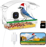 2K Smart Window Bird Feeder Camera – AI Bird Identifier, Live Streaming & Auto Capture Dzees
