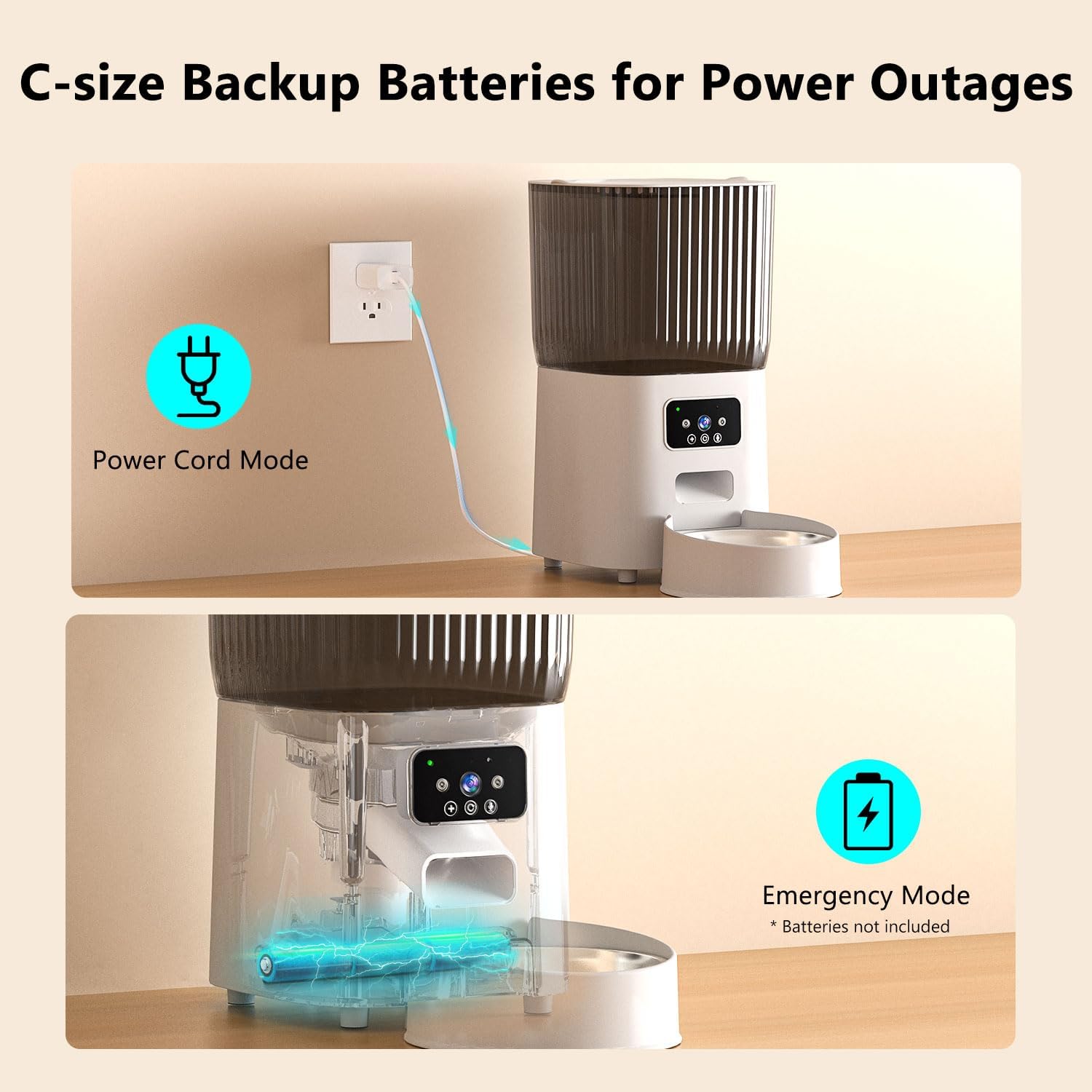 C-size Backup Batteries for Power Outages