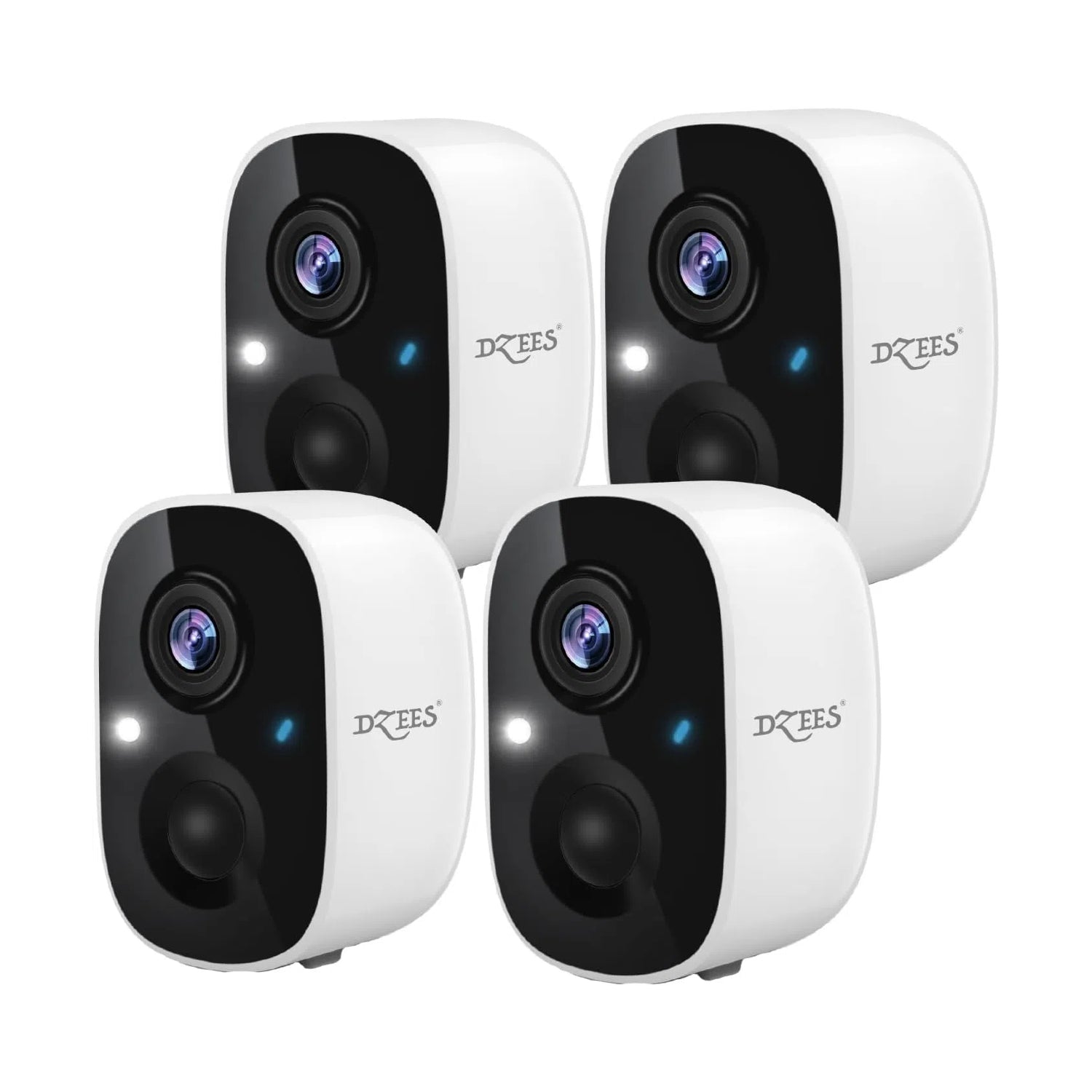 WiFi Wireless Battery Powered Surveillance Camera for Home Security System 2-Pack Dzees CG6C