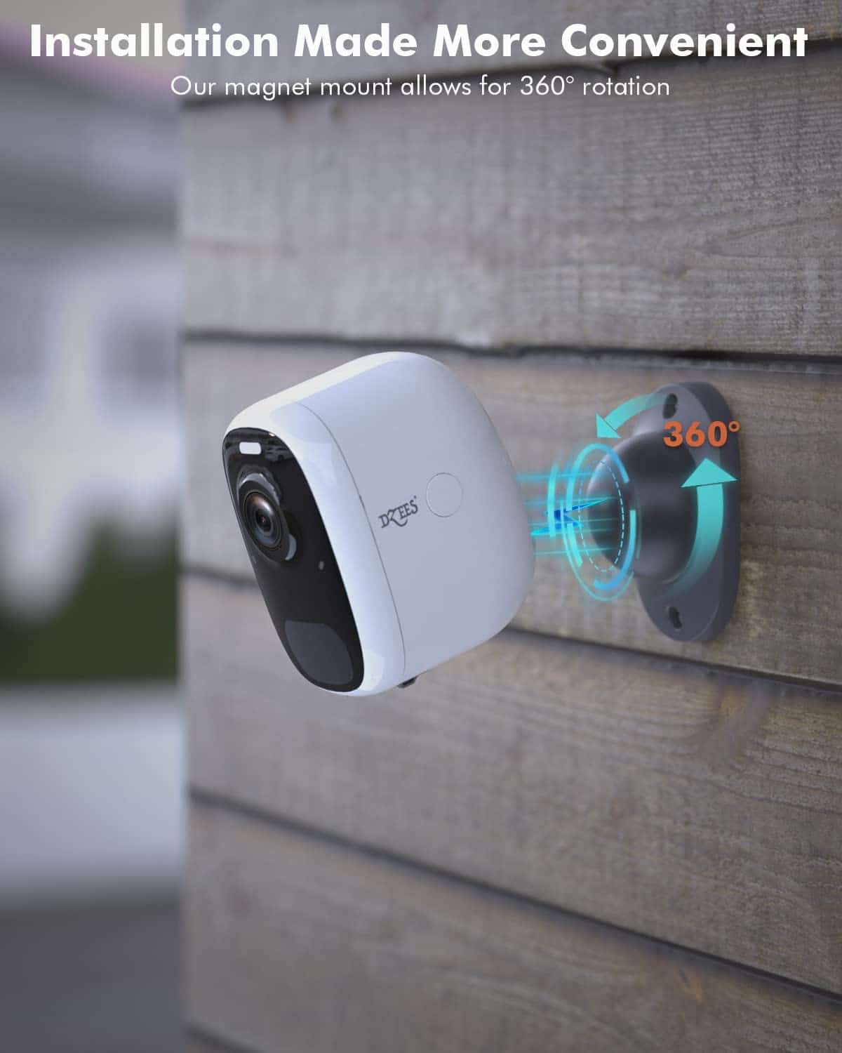 🔥Magnetic Mount Wireless Outdoor Security Camera Dzees G1D (2-Cam)