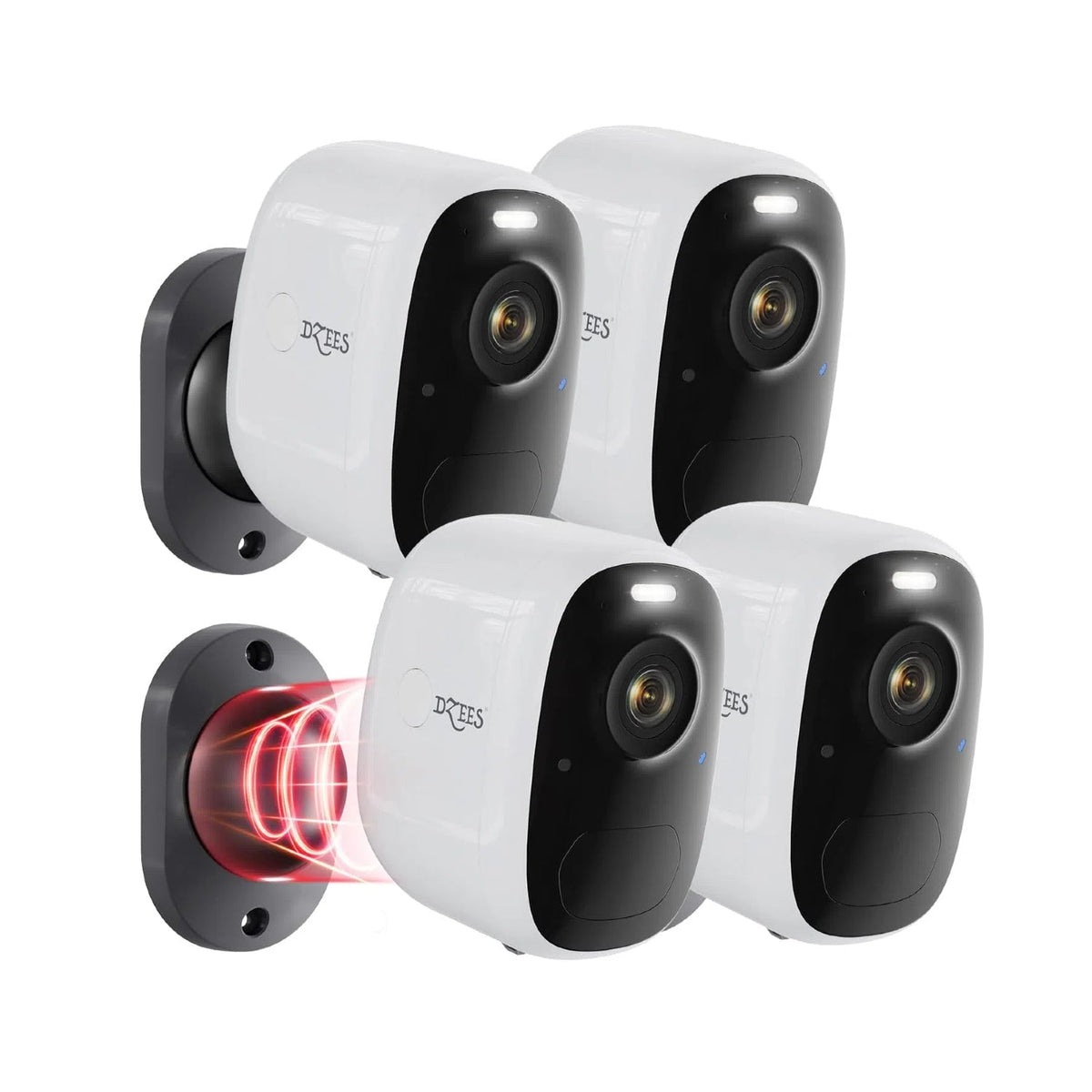 🔥Magnetic Mount Wireless Outdoor Security Camera Dzees G1F (4 - Cam) - dzees - cam