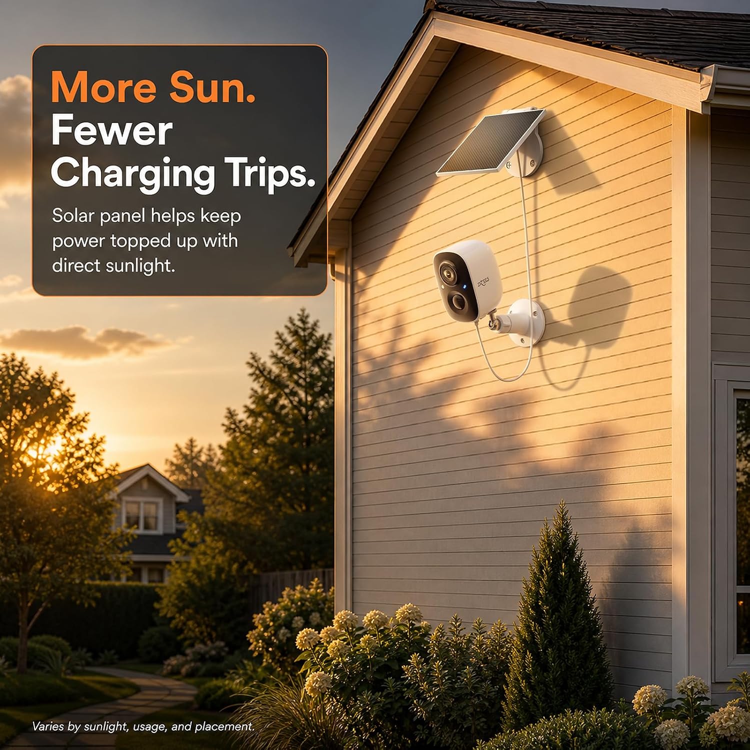 Mini 2K Solar Wireless Outdoor Security Camera – AI Detection, Color Night Vision, Siren Alert, 100% Wire-Free Dzees G6K - dzees-cam