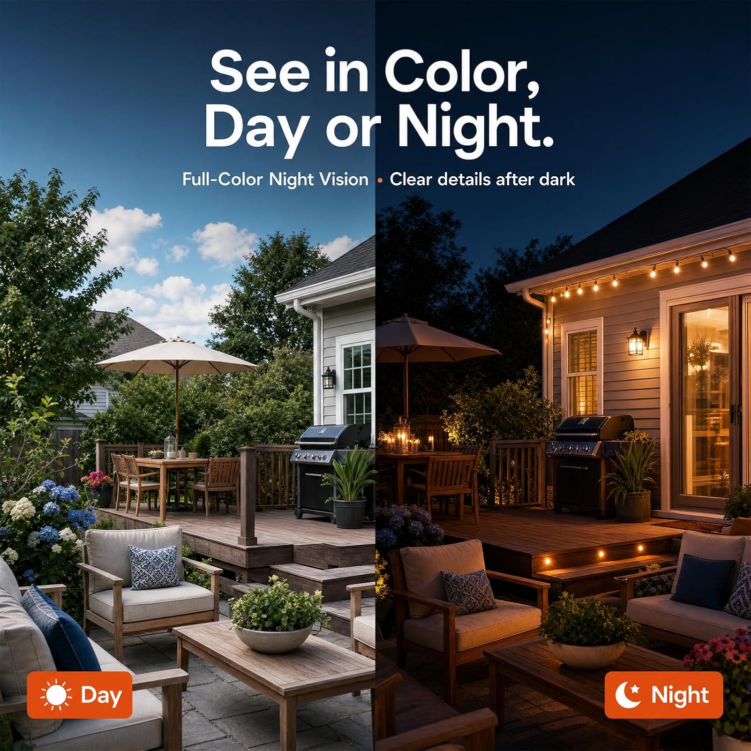Solar Wireless Outdoor Security Camera – 2K HD, Battery Powered, AI Detection, Color Night Vision, 2-Way Audio, IP65 Waterproof Dzees G6BK - dzees-cam