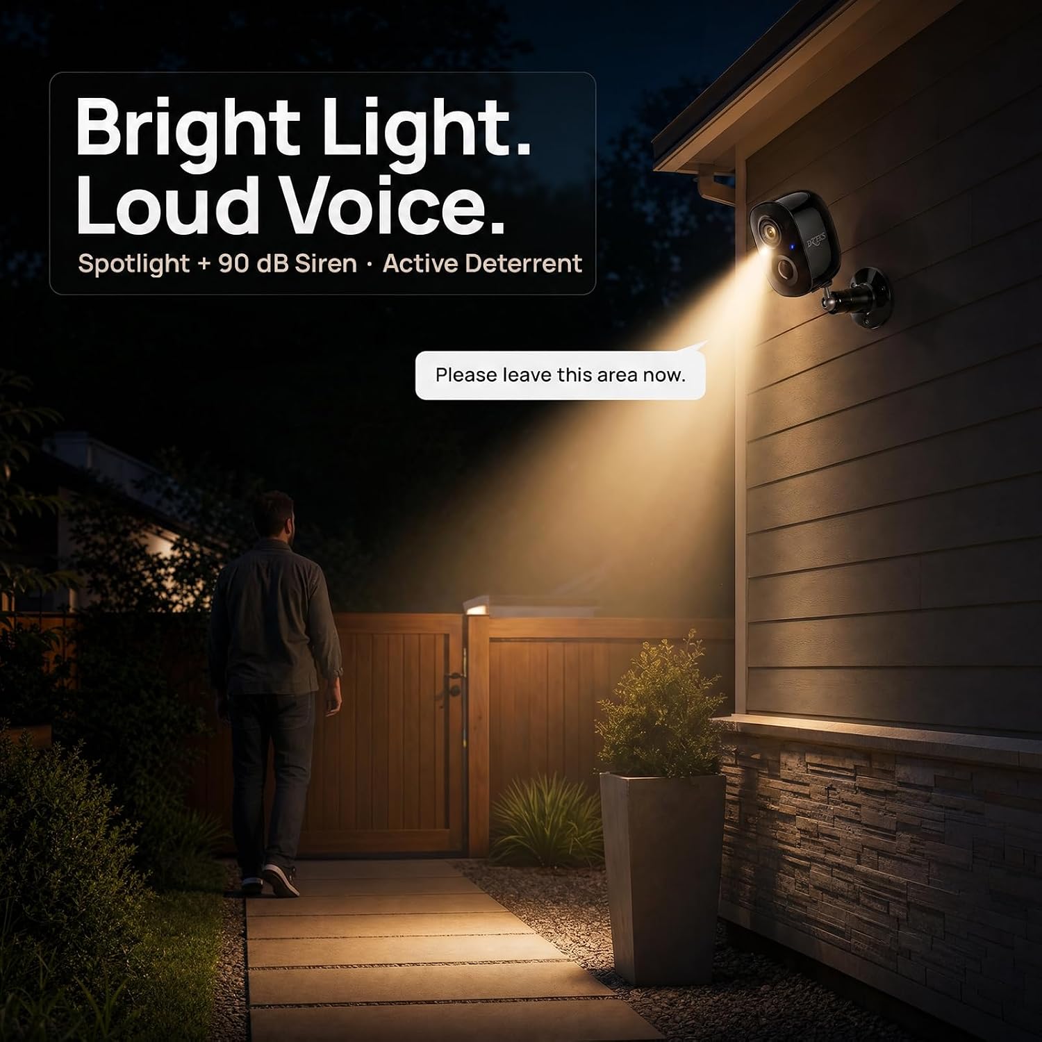 Solar Wireless Outdoor Security Camera – 2K HD, Battery Powered, AI Detection, Color Night Vision, 2-Way Audio, IP65 Waterproof Dzees G6BK - dzees-cam