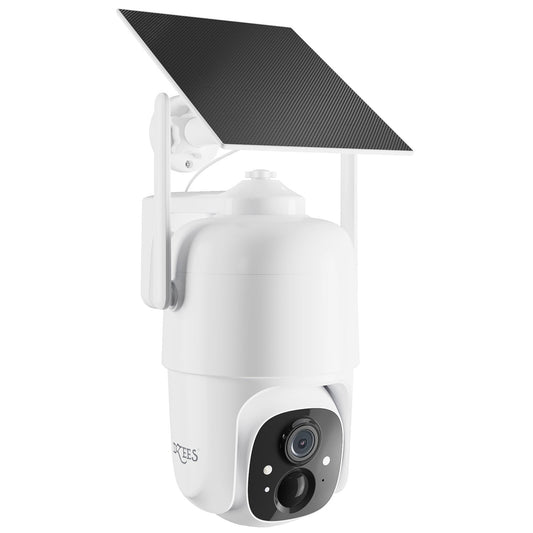 360° PTZ Camera with Solar Panel Wireless Outdoor Security Camera, 2K Spotlight Security Camera - Dzees D3K - dzees - cam 1500