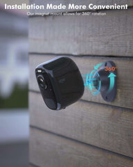 4MP Wireless Outdoor Security Camera – Battery Powered, AI Motion Detection, Color Night Vision, No Wiring Needed - Dzees G1B - dzees - cam