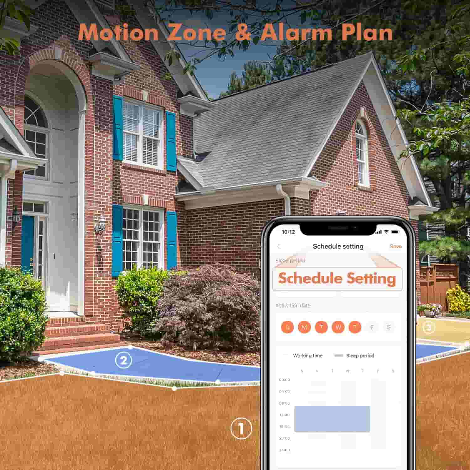 Solar Wireless Outdoor Security Camera – 2K HD, Battery Powered, AI Detection, Color Night Vision, 2 - Way Audio, IP65 Waterproof Dzees G6BK - dzees - cam