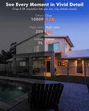 Wireless Outdoor Security Camera 2.5K – No - Drill Magnetic Mount, Night Vision, Smart Alerts, 2 - Way Audio Dzees G1 - dzees - cam